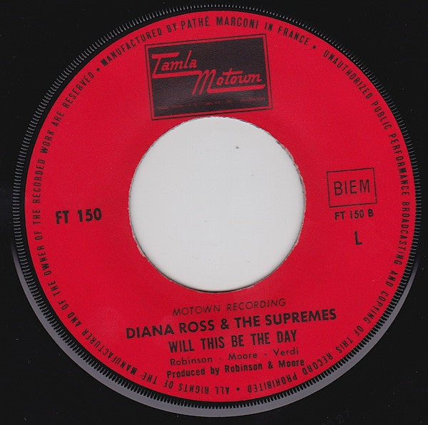 The Supremes : Love Child / Will This Be The Day (7")