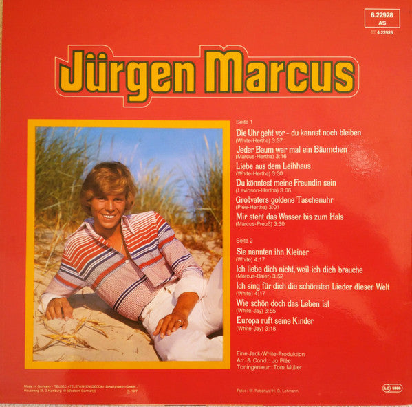 Jürgen Marcus : Die Uhr Geht Vor - Du Kannst Noch Bleiben (LP, Album)