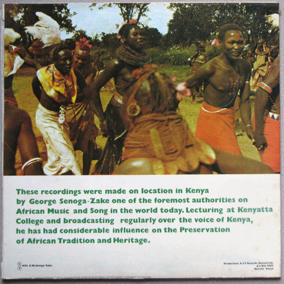 Various : Muziki Wa Kiasili (Folk Music Of Kenya) (LP, Album)