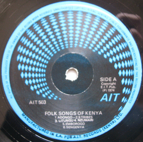 Various : Muziki Wa Kiasili (Folk Music Of Kenya) (LP, Album)