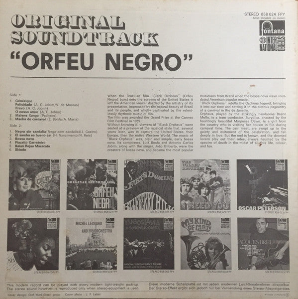 Various : Original Soundtrack Orfeu Negro (LP)
