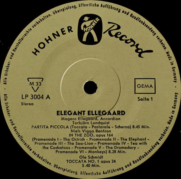 Mogens Ellegaard : Elegant Elegaard (LP, Album)