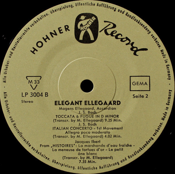 Mogens Ellegaard : Elegant Elegaard (LP, Album)