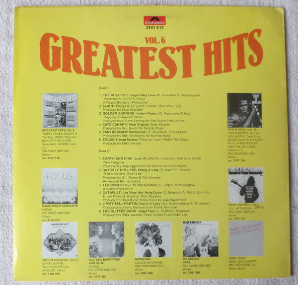 Various : Greatest Hits Vol. 6 (LP, Comp)