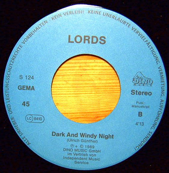 The Lords : Walking To The Moon / Dark And Windy Night (7", Single)