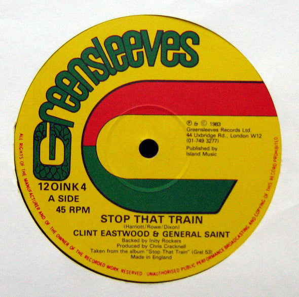 Clint Eastwood And General Saint : Stop That Train (12", Single, Pic)