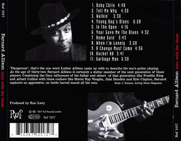 Bernard Allison : Born With The Blues (CD, Album)