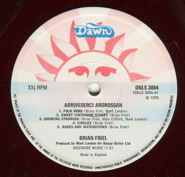 Brian Friel* : Arrivederci Ardrossan (LP, Album)