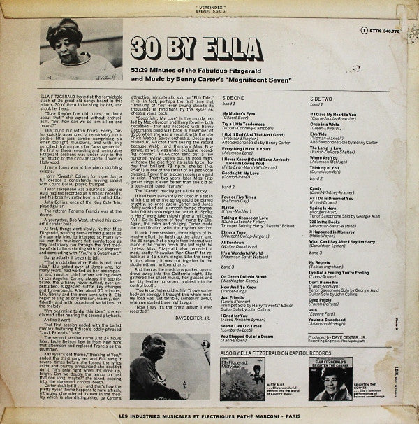 Ella Fitzgerald : 30 By Ella (LP, Album)