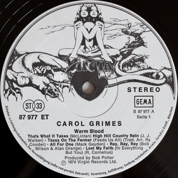 Carol Grimes : Warm Blood (LP, Album)