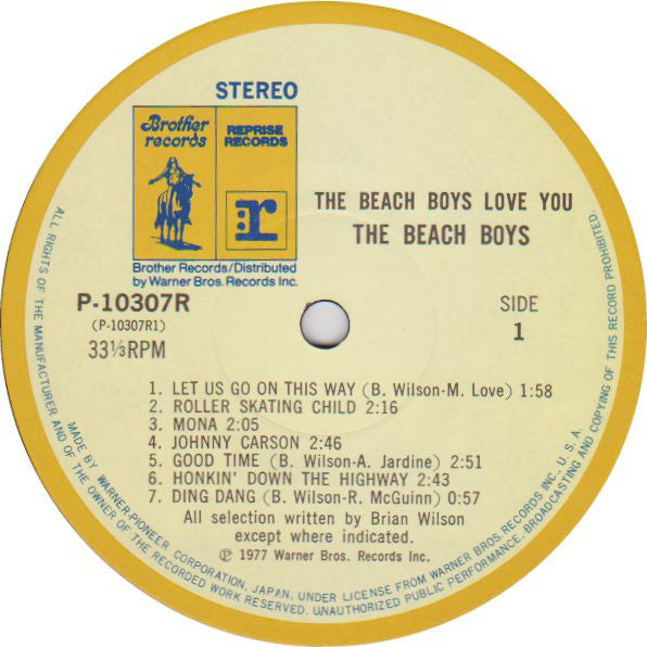 The Beach Boys : Love You (LP, Album)