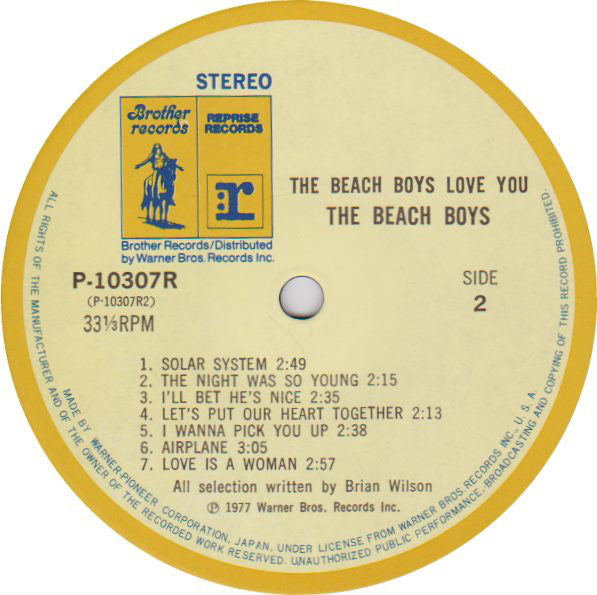 The Beach Boys : Love You (LP, Album)