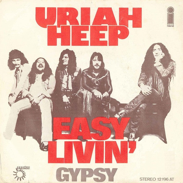 Uriah Heep : Easy Livin' (7", Single)