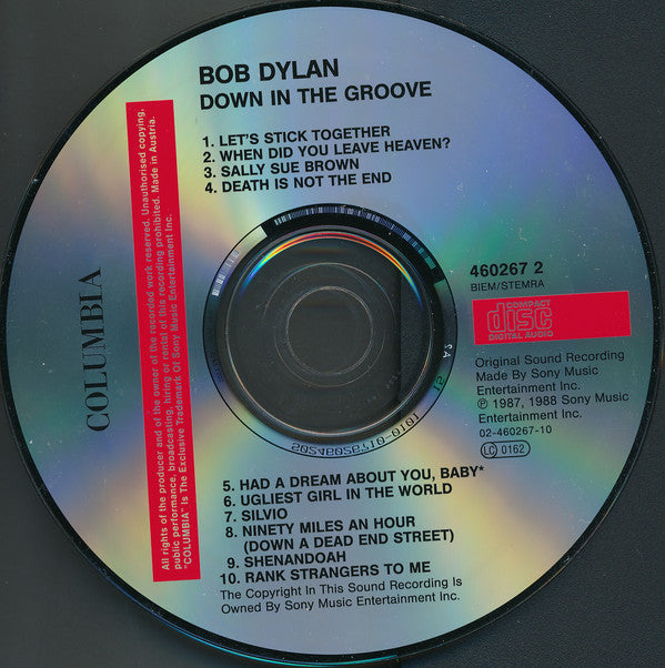 Bob Dylan : Down In The Groove (CD, Album, RE)