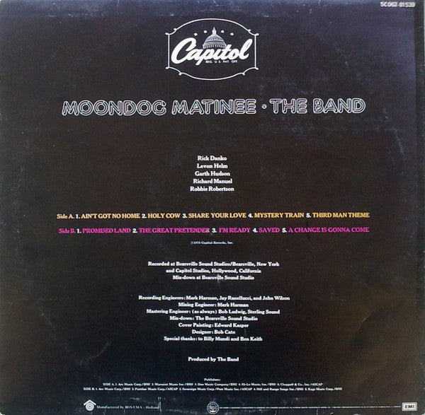 The Band : Moondog Matinee (LP, Album)