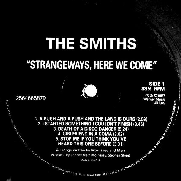 The Smiths : Strangeways, Here We Come (LP, Album, RE, RM)