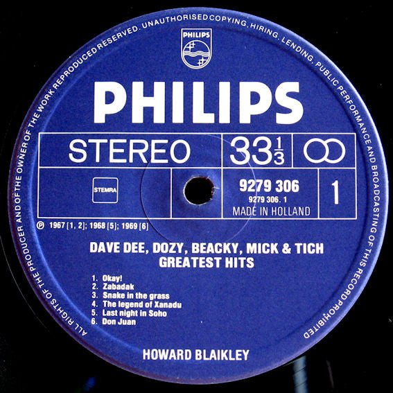 Dave Dee, Dozy, Beaky, Mick & Tich : Greatest Hits (LP, Comp)