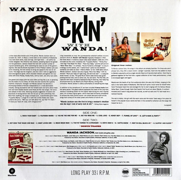 Wanda Jackson : Rockin' With Wanda (LP, Comp, RE, 180)