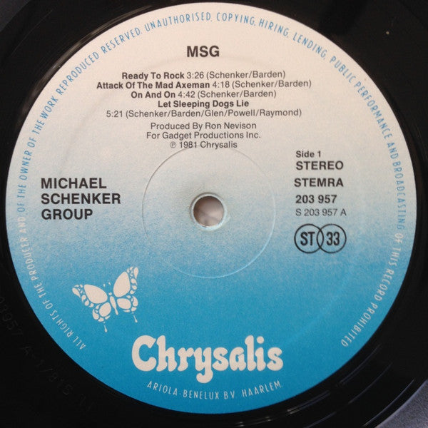 The Michael Schenker Group : MSG (LP, Album)