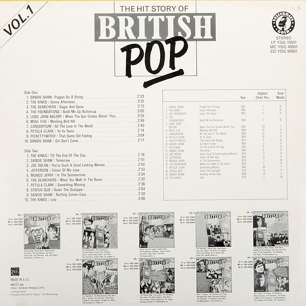 Various : The Hit Story Of British Pop Vol.1 (LP, Comp)