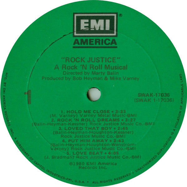 Various : Rock Justice (LP, Comp, Gat)