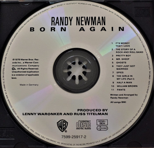 Randy Newman : Born Again (CD, Album, RE)