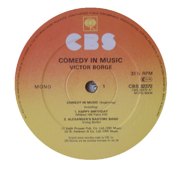 Victor Borge (2) : Comedy In Music (LP, Album, Mono)