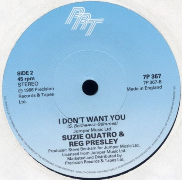 Suzie Quatro* & Reg Presley : Wild Thing (7", Single)