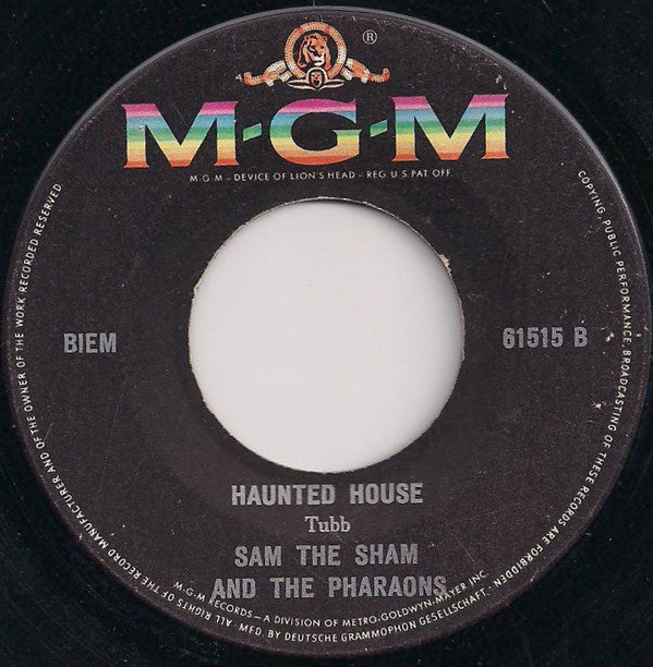 Sam The Sham & The Pharaohs : Ju Ju Hand / Haunted House (7", Single)