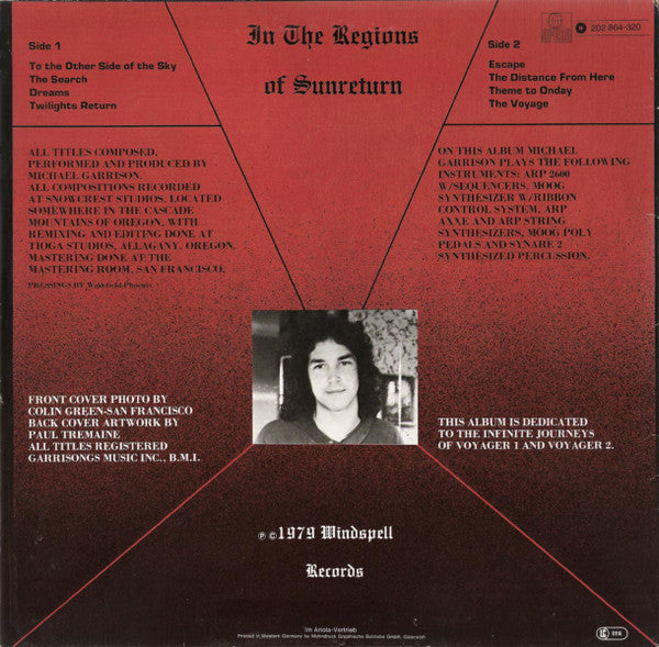 Michael Garrison : In The Regions Of Sunreturn (LP, Album, RP)
