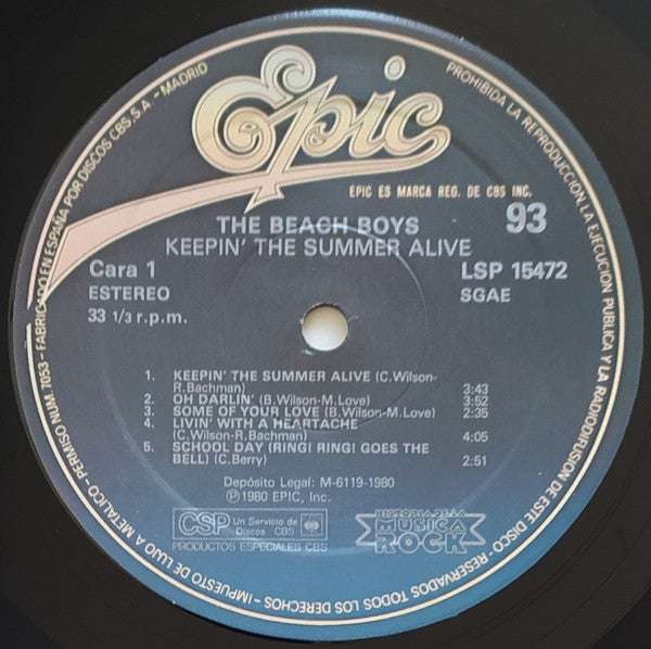 The Beach Boys : Keepin' The Summer Alive (LP, Album, RE)