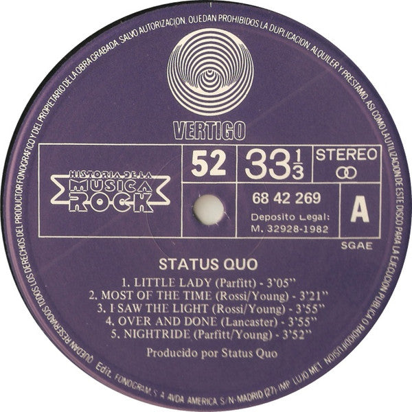 Status Quo : Status Quo (LP, Album, RE)