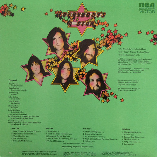 The Kinks : Everybody's In Showbiz (2xLP, Album, RE)