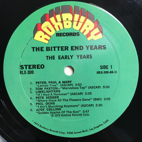 Various : The Bitter End Years (3xLP, Comp)