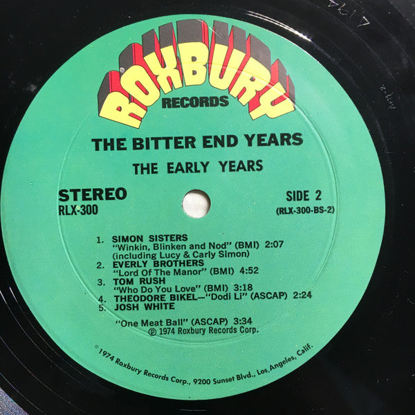 Various : The Bitter End Years (3xLP, Comp)