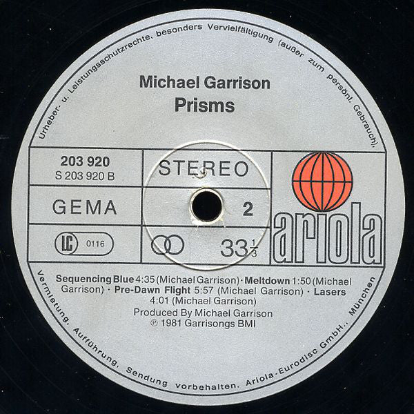 Michael Garrison : Prisms (LP, Album)