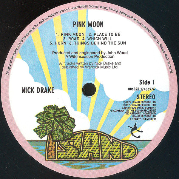 Nick Drake : Pink Moon (LP, Album, RE, 180)
