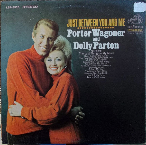 Porter Wagoner And Dolly Parton : Just Between You And Me (LP, Album, RE, Hol)