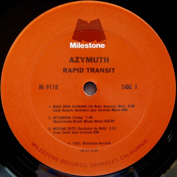Azymuth : Rapid Transit (LP, Album)