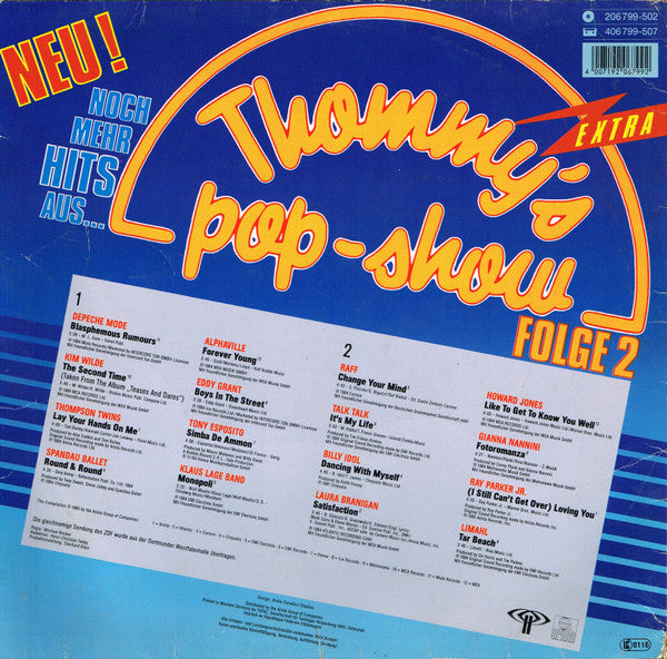Various : Thommy's Pop-Show Extra Folge 2 (LP, Comp)