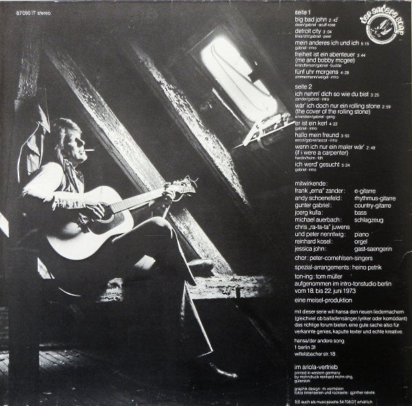 Gunter Gabriel : Gesucht (LP, Album, Gat)