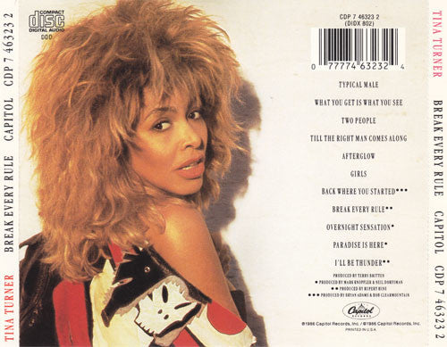 Tina Turner : Break Every Rule (CD, Album)