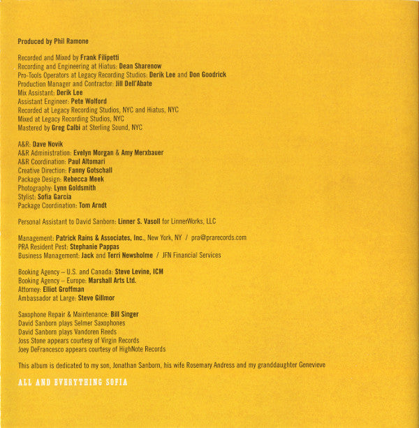 David Sanborn : Only Everything (CD, Album)