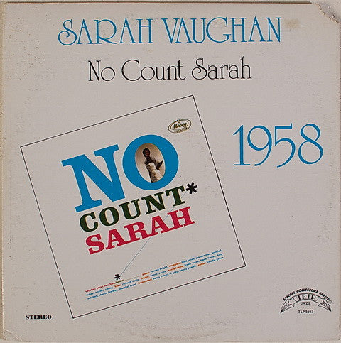 Sarah Vaughan : No Count Sarah (LP, Album, RE)