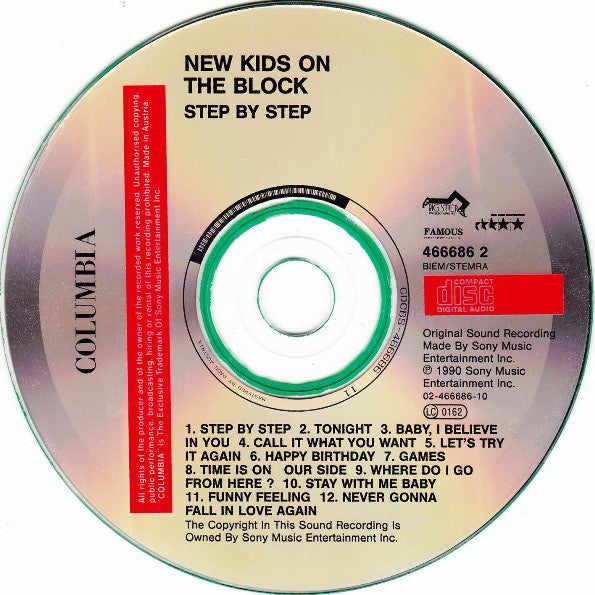 New Kids On The Block : Step By Step (CD, Album, RE, Nic)