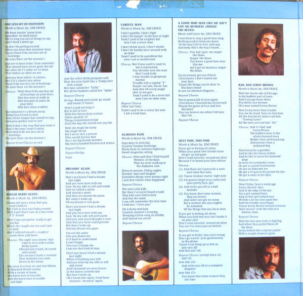 Jim Croce : Life And Times (LP, Album, RE, Gat)