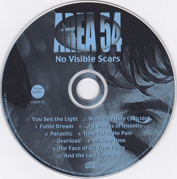 Area 54 : No Visible Scars (CD)