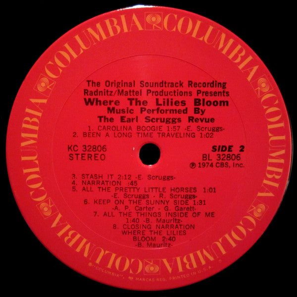 Earl Scruggs Revue : Where The Lilies Bloom (The Original Soundtrack Recording) (LP, Album)