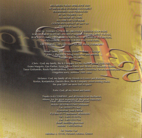 On Thorns I Lay : Angeldust (CD, Album)