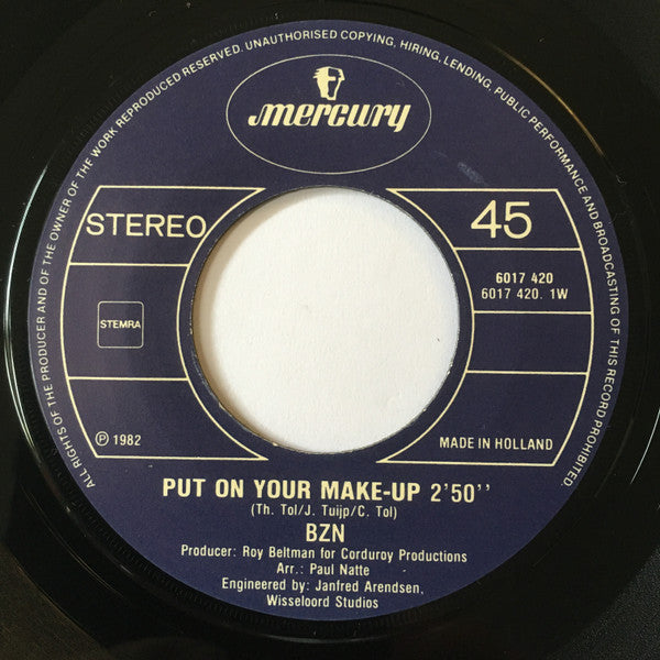 BZN : Put On Your Make-Up (7", Single)